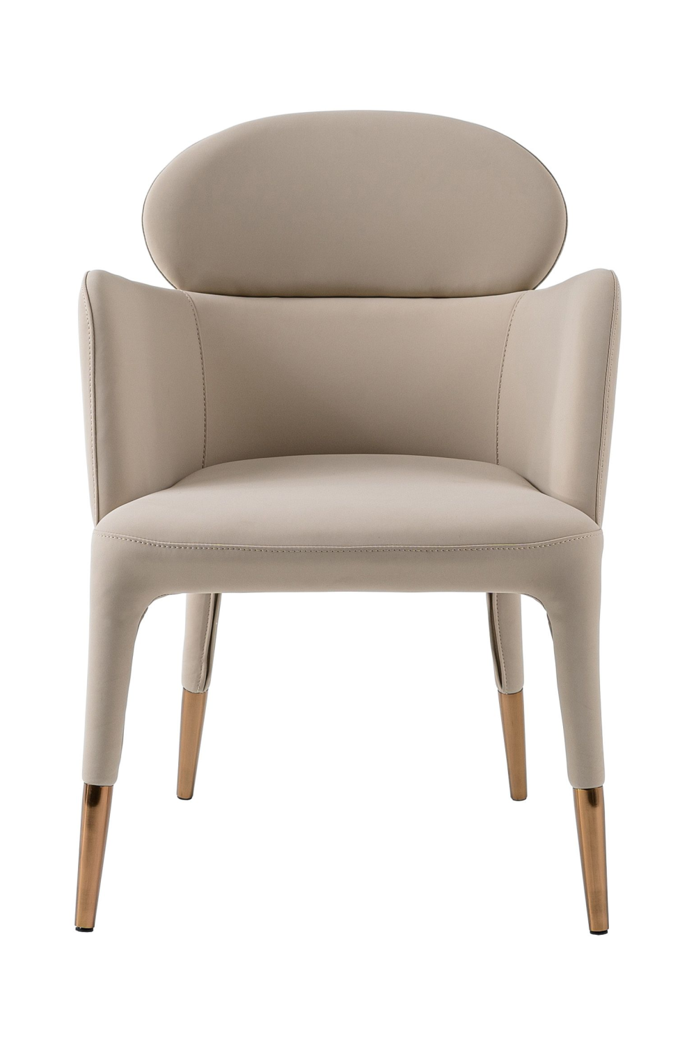 Beige Vegan Leather Dining Chair | OROA Modern Shannon | Oroa.com