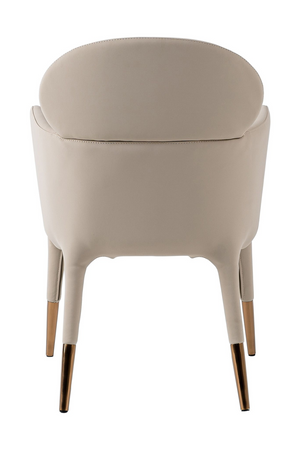 Beige Vegan Leather Dining Chair | OROA Modern Shannon | Oroa.com