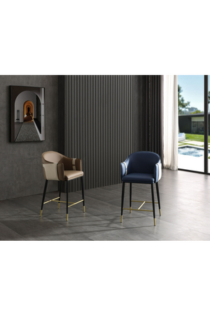 Vegan Leather Counter Chair | OROA Modern Calder | Oroa.com