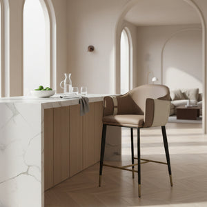 Vegan Leather Counter Chair | OROA Modern Calder