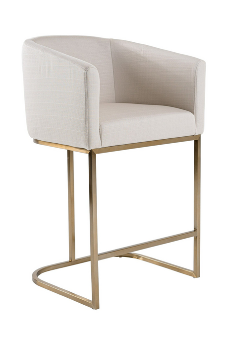 Curved White Counter Chair | OROA Modern Yukon | Oroat.com