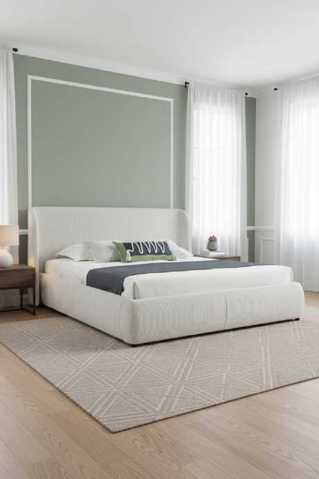 White Upholstered Bed | OROA Modern Butler | Oroa.com