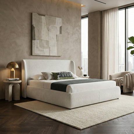 White Upholstered Bed | OROA Modern Butler | Oroa.com