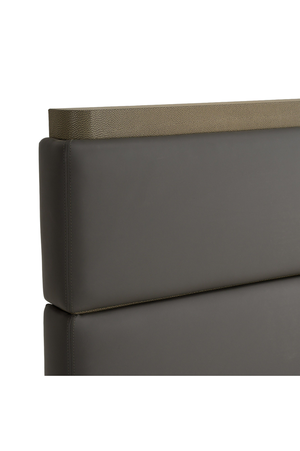 Leather and Shagreen Bed | OROA Modern Lois | Oroa.com