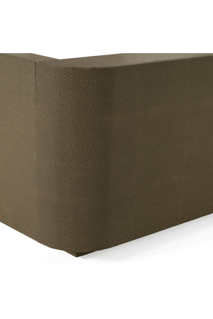 Leather and Shagreen Bed | OROA Modern Lois | Oroa.com