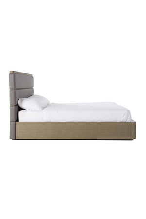 Leather and Shagreen Bed | OROA Modern Lois | Oroa.com