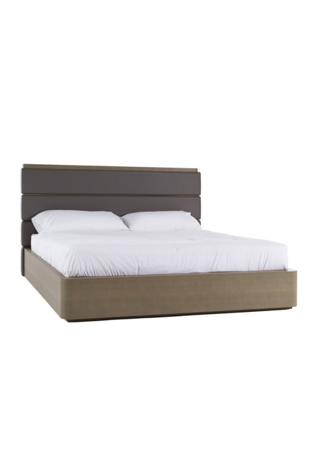 Leather and Shagreen Bed | OROA Modern Lois | Oroa.com