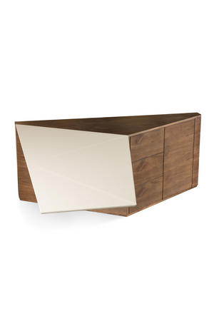 Beige Leather Desk | OROA Modern Kerouac | Oroa.com