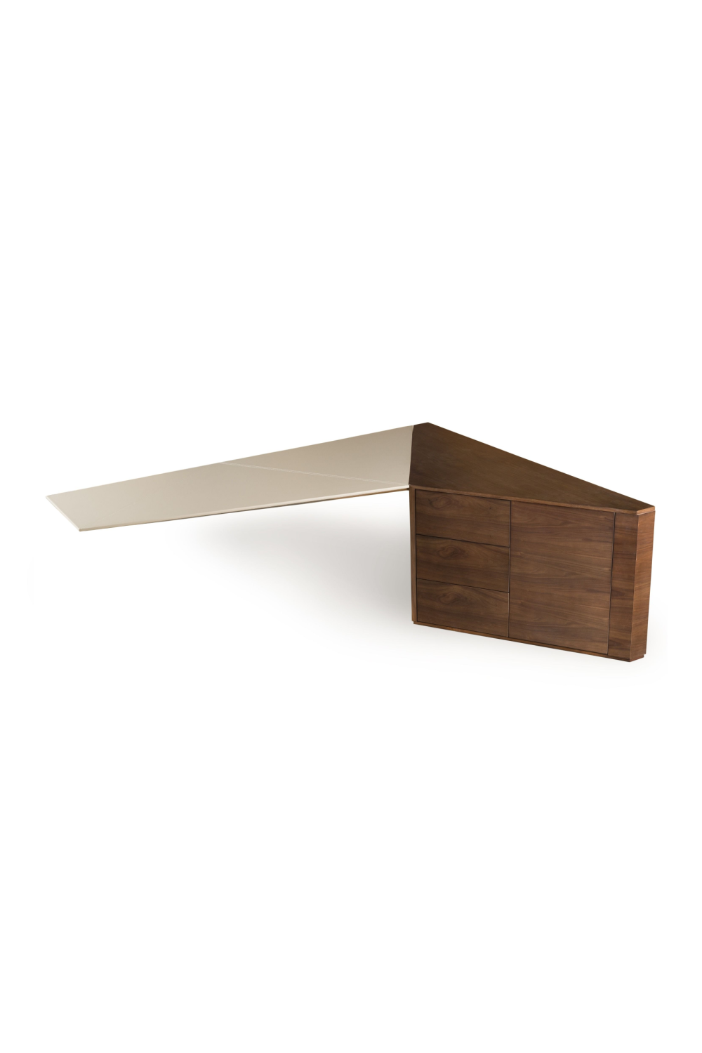 Beige Leather Desk | OROA Modern Kerouac | Oroa.com