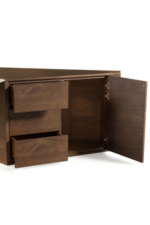 Beige Leather Desk | OROA Modern Kerouac | Oroa.com