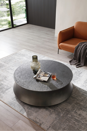 Antique Gray Round Coffee Table | OROA Modern Airdrie | Oroa.com