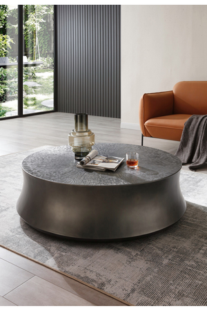 Antique Gray Round Coffee Table | OROA Modern Airdrie | Oroa.com