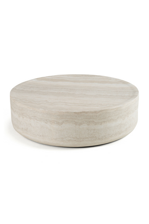 Round Travertine Coffee Table | OROA Modern Cozad | Oroa.com