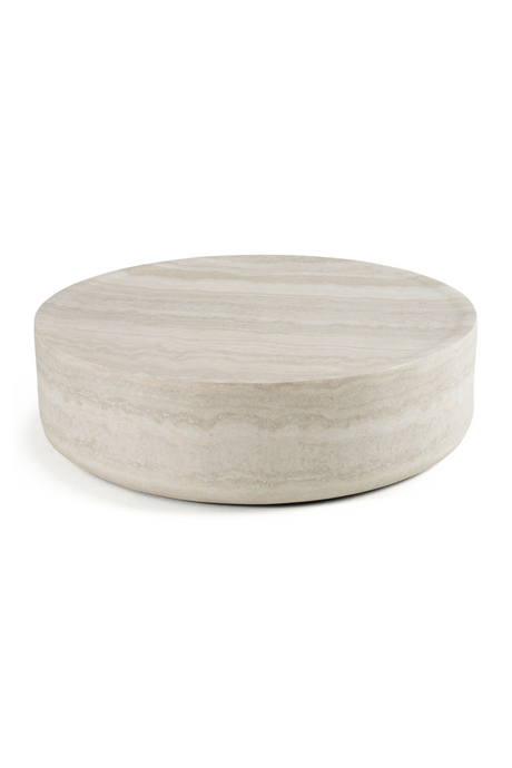 Round Travertine Coffee Table | OROA Modern Cozad | Oroa.com