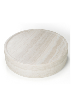 Round Travertine Coffee Table | OROA Modern Cozad | Oroa.com