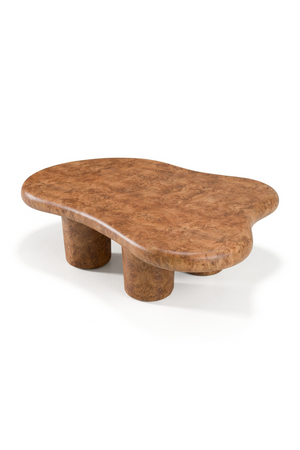 Burl Wood Freeform Coffee Table | OROA Modern Weskan | Oroa.com