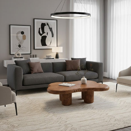 Burl Wood Freeform Coffee Table | OROA Modern Weskan | Oroa.com