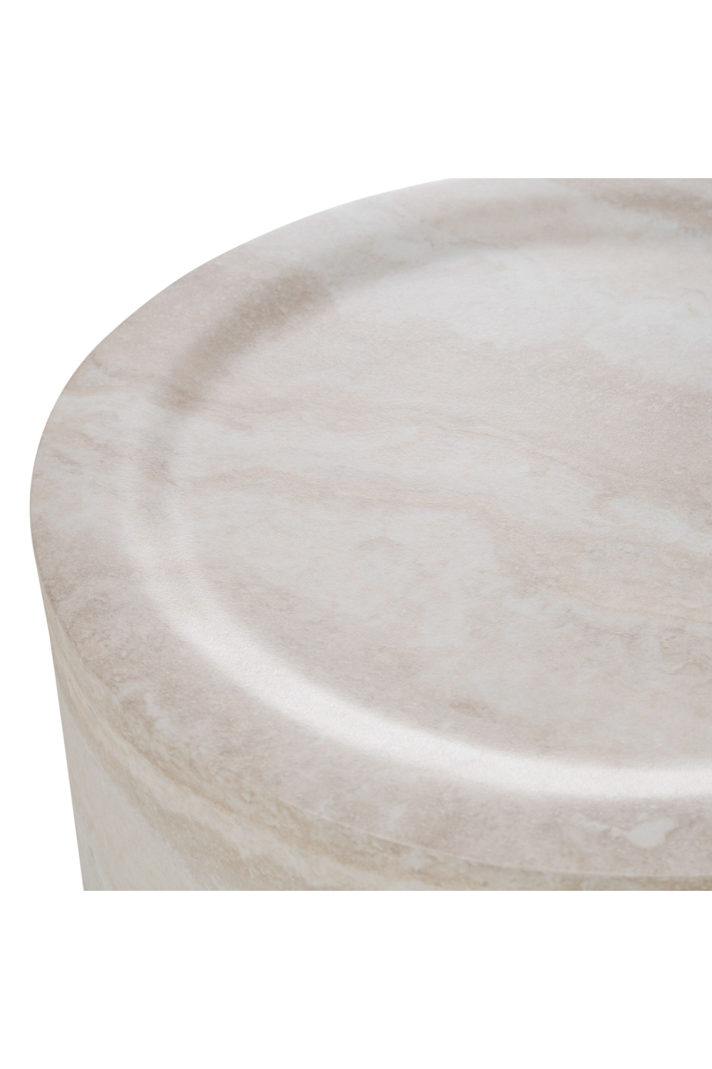 Round Travertine End Table | OROA Modern Cozad | Oroa.com
