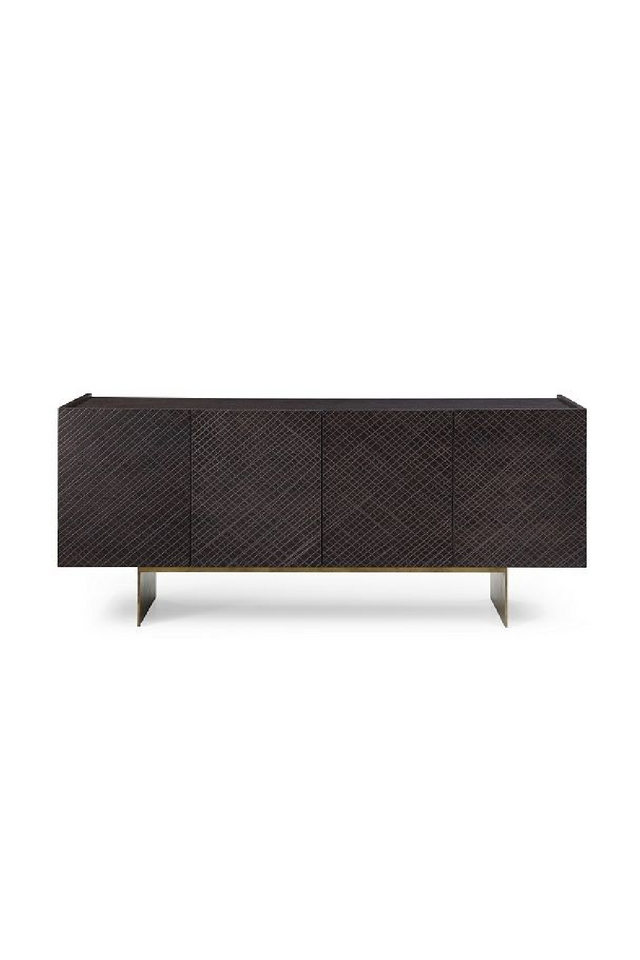 Brown Wood 4-Door Sideboard | OROA Modern Gerald | Oroa.com