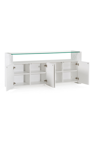 White Fiberglass Sideboard | OROA Modern Ashley | Oroa.com