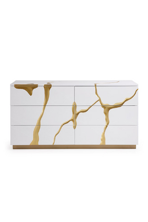 White 6-Drawer Dresser | OROA Modern Aspen | Oroa.com