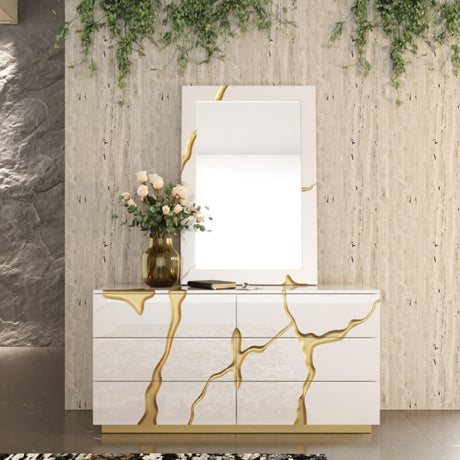   White 6-Drawer Dresser | Oroa.com