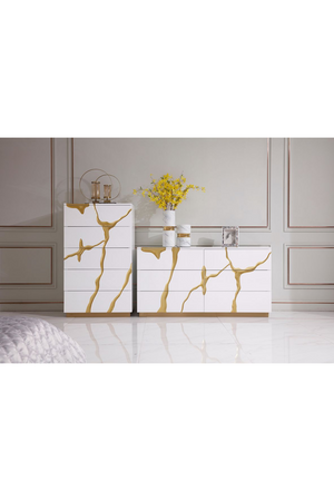 White 6-Drawer Dresser | OROA Modern Aspen | Oroa.com