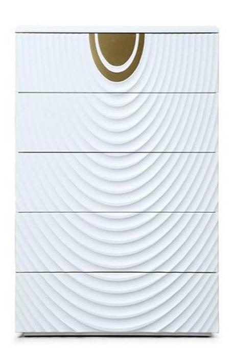 White 5-Drawer Chest | OROA Modern J1869 | Oroa.com