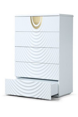 White 5-Drawer Chest | OROA Modern J1869 | Oroa.com