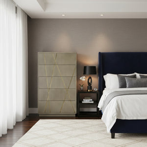   Birch Veneer 5-Drawer Chest | Oroa.com