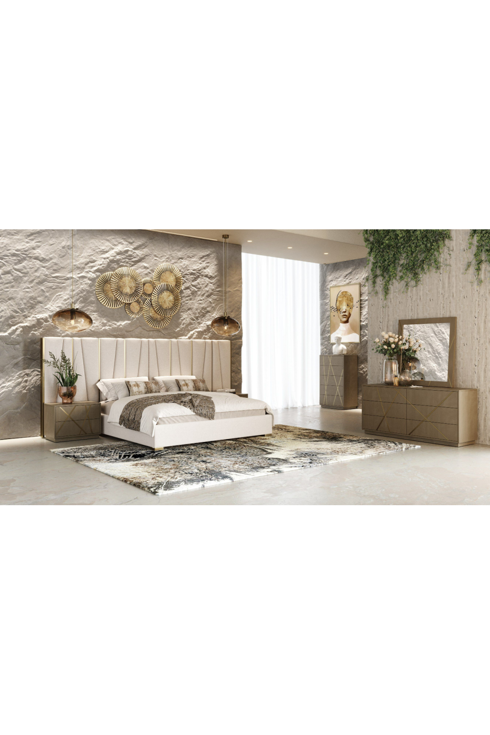 Birch Veneer 5-Drawer Chest | OROA Modern Nixa | Oroa.com