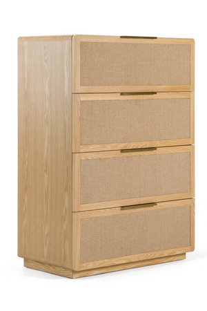4-Drawer Rattan Chest | OROA Modern Gavin | Oroa.com