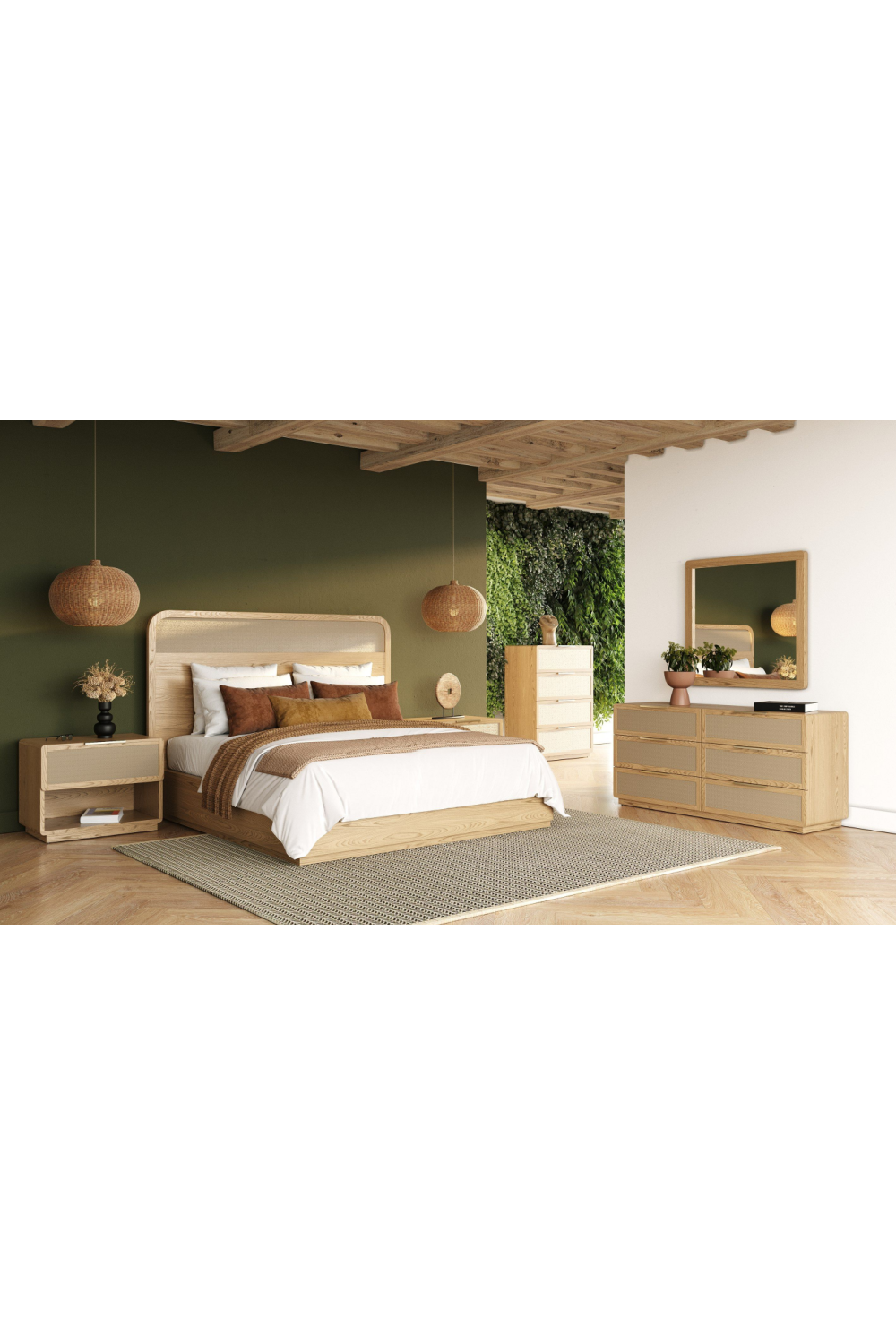 4-Drawer Rattan Chest | OROA Modern Gavin | Oroa.com