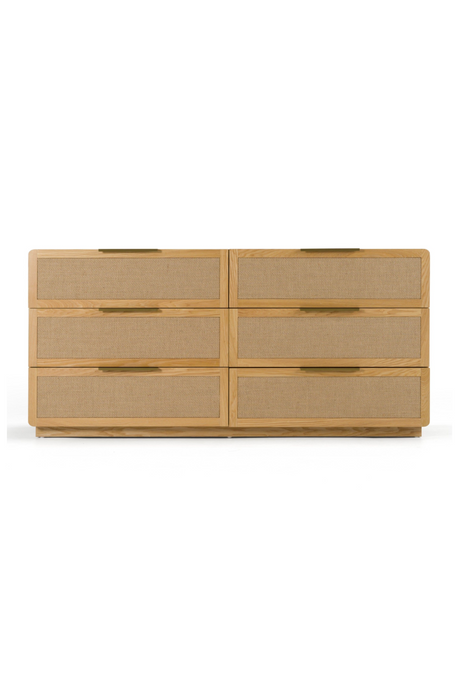 6-Drawer Rattan Dresser | OROA Modern Gavin | Oroa.com