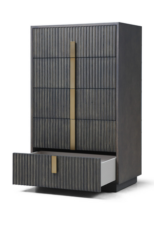 Distressed Black 5-Drawer Chest | OROA Modern Hortman | Oroa.com