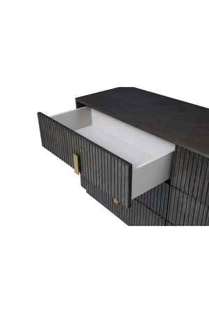 Distressed Black 6-Drawer Dresser | OROA Modern Hortman | Oroa.com