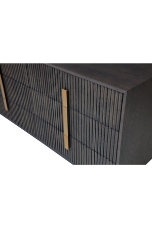 Distressed Black 6-Drawer Dresser | OROA Modern Hortman | Oroa.com