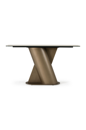 Travertine Bronze Console Table | OROA Modern Kiefer | Oroa.com
