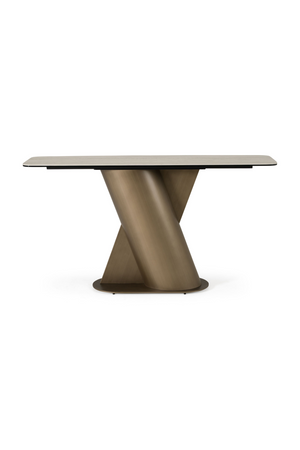 Travertine Bronze Console Table | OROA Modern Kiefer | Oroa.com