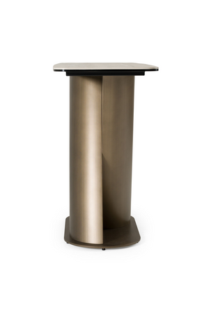 Travertine Bronze Console Table | OROA Modern Kiefer | Oroa.com