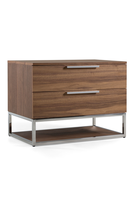 2-Drawer Wooden Nightstand | OROA Modern Helenora | Oroa.com