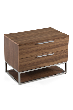 2-Drawer Wooden Nightstand | OROA Modern Helenora | Oroa.com