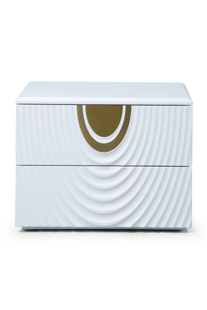White 2-Drawer Nightstand | OROA Modern N1869 | Oroa.com