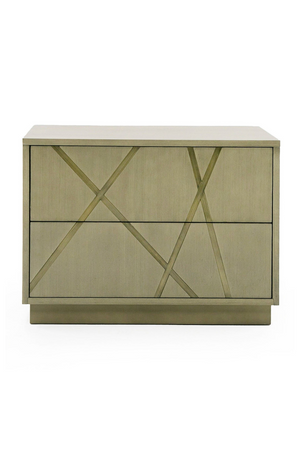 Birch Veneer 2-Drawer Nightstand | OROA Modern Nixa |  Oroa.com