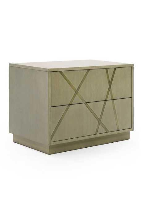 Birch Veneer 2-Drawer Nightstand | OROA Modern Nixa |  Oroa.com