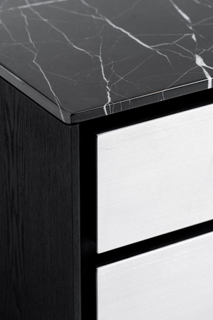 2-Drawer Aluminum Nightstand | OROA Modern Concord | Oroa.com