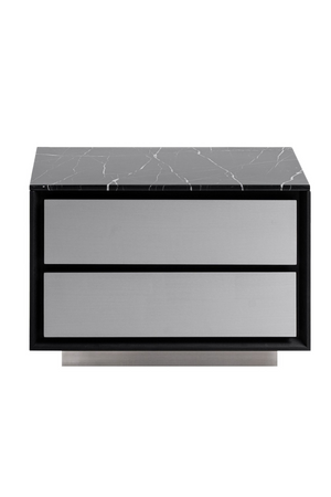 2-Drawer Aluminum Nightstand | OROA Modern Concord | Oroa.com