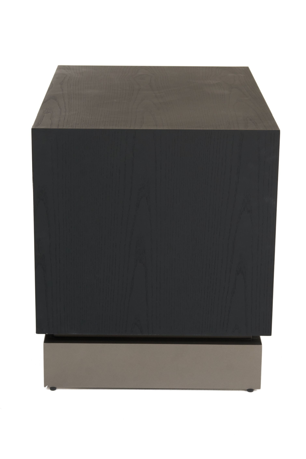 Matte Black Ash 2-Drawer Nightstand | OROA Modern Cirque | Oroa.com