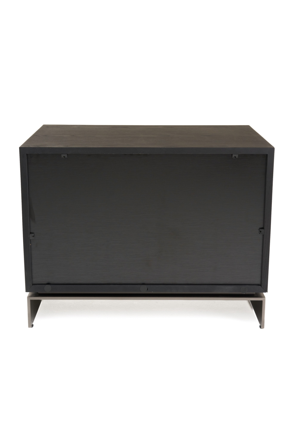Matte Black Ash 2-Drawer Nightstand | OROA Modern Cirque | Oroa.com