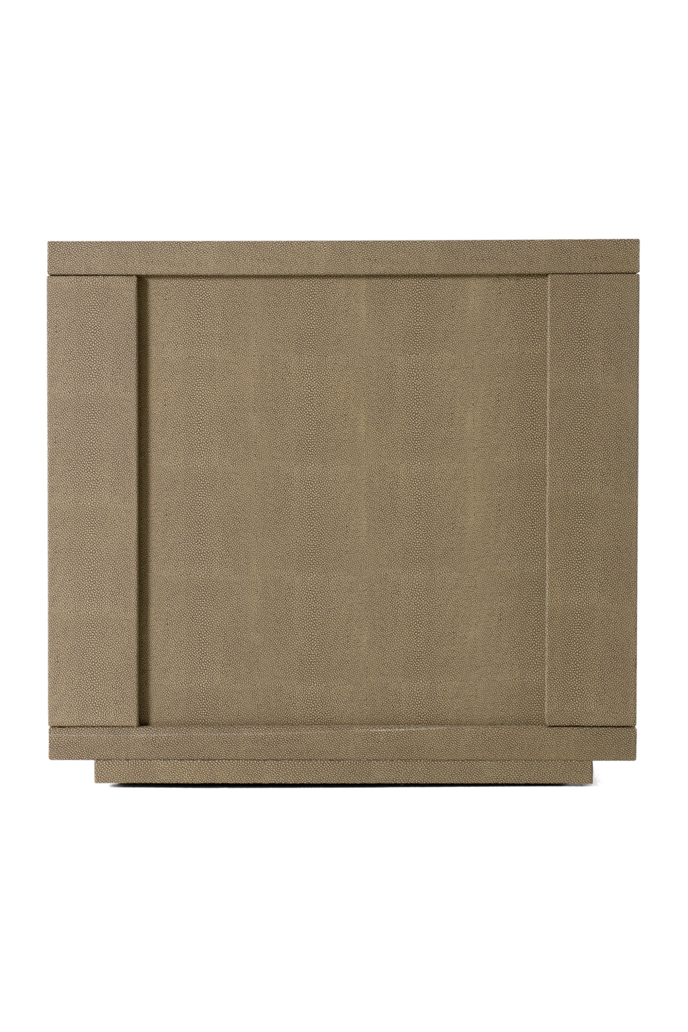 Beige Shagreen 3-Drawer Nightstand | OROA Modern Lois | Oroa.com